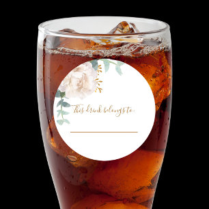 Wedding eucalyptus this drink belongs to classic round sticker