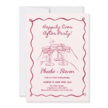 Wedding Evening Invites Happily Ever After Party