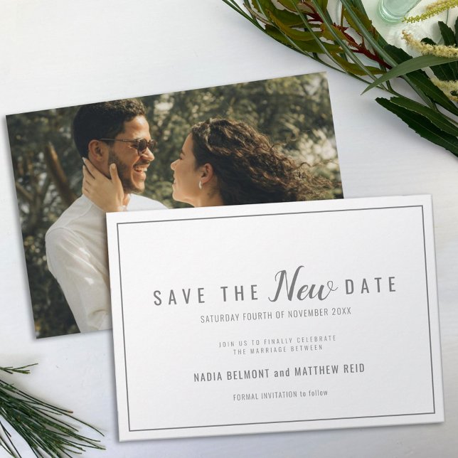 Wedding event change save the new date gray white (Creator Uploaded)