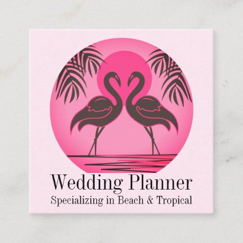 Wedding Event  Party Planner  Square Business Card
