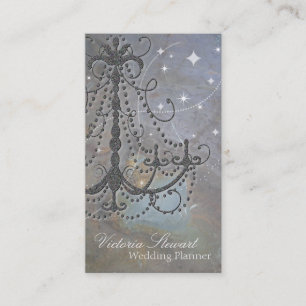 Wedding Event Planner Business Card Chandelier