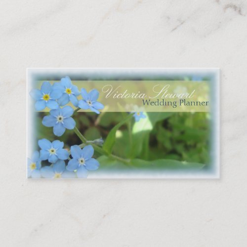 Wedding Event Planner Business Card Elegant Floral