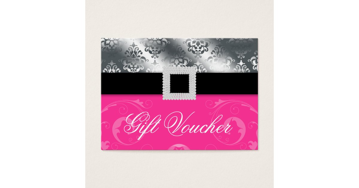 Wedding Event Planner Jewel Pink Silver Gift Card | Zazzle