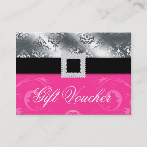 Customizable Wedding Event Planner Jewel Pink Silver Gift Card Business Cards