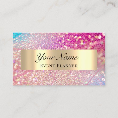 WEDDING EVENT PLANNER MAKEUP ARTIST GOLD APPOINTMENT CARD