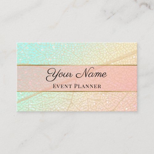 WEDDING EVENT PLANNER MAKEUP ARTIST HOLOGRAPHIC APPOINTMENT CARD