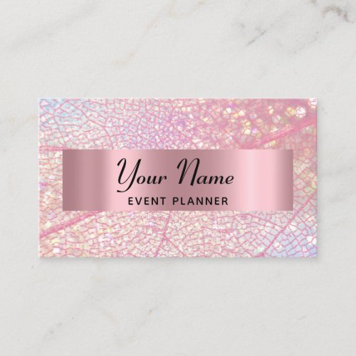 WEDDING EVENT PLANNER MAKEUP ARTIST PINK APPOINTMENT CARD