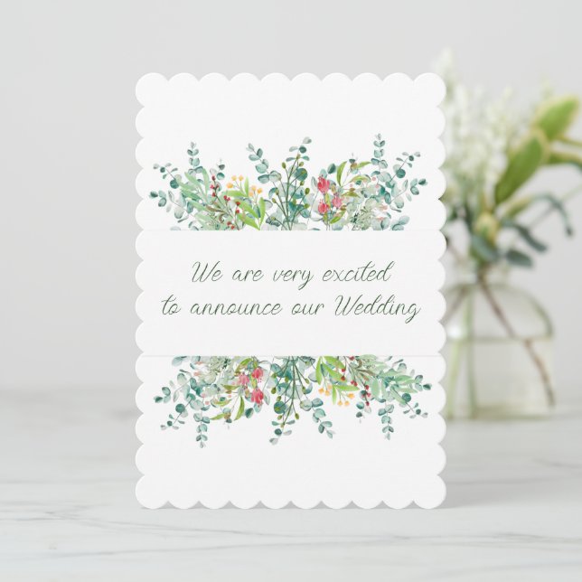 Wedding Excitement Invitation (Standing Front)