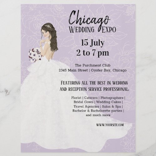 Wedding Expo choose background color Flyer