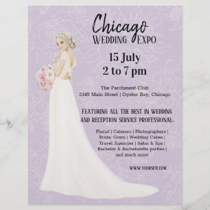 Wedding Expo choose background color Flyer