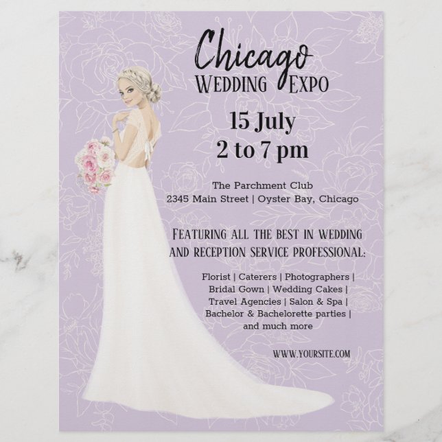 Wedding Expo choose background color Flyer (Front)