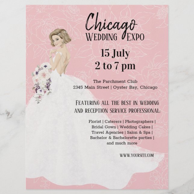 Wedding Expo choose background color Flyer (Front)