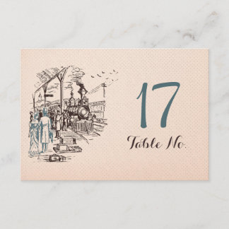 Wedding Express Table Number Card