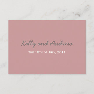 Wedding Extra Enclosure Card