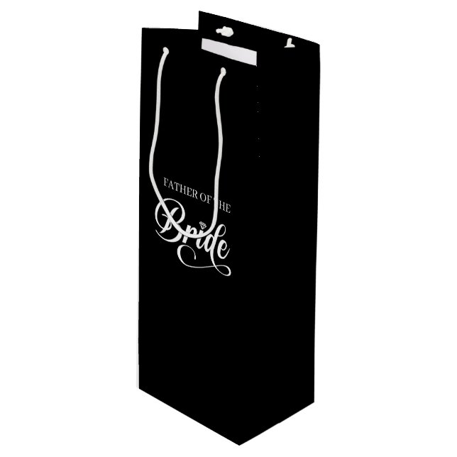 Wedding Father of Bride Gift Bag (Front Angled)