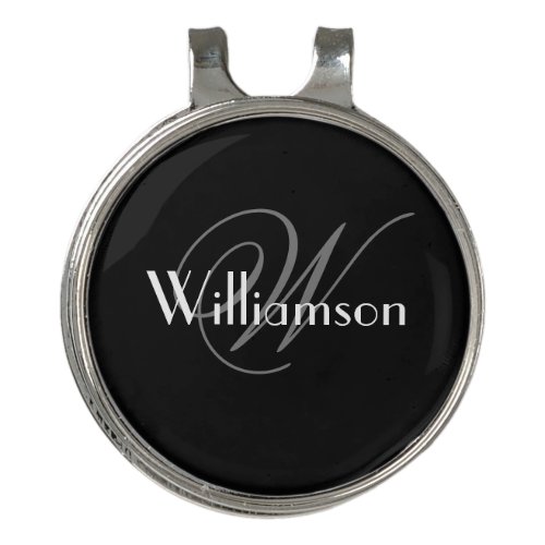 Wedding Father Of Groom Gift Elegant Monogram Cool Golf Hat Clip