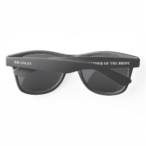Wedding Father Of The Bride Modern Personalized Sunglasses
