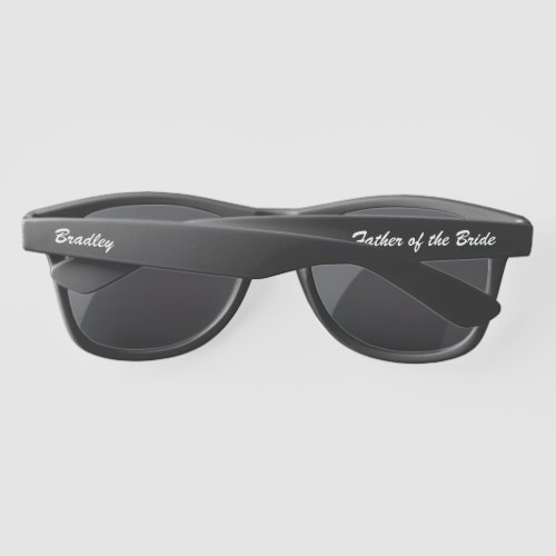 Wedding Father Of The Bride Modern Personalized Sunglasses