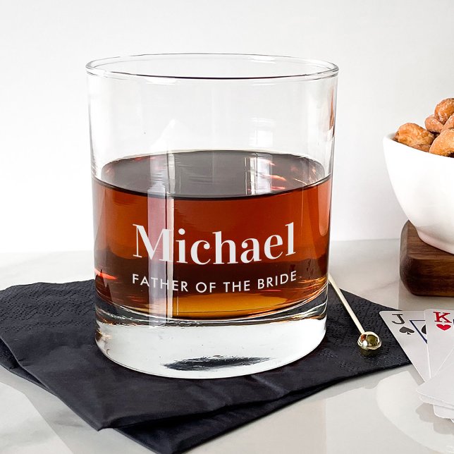 Wedding Father Of The Bride Rocks Glass (Creator Uploaded)