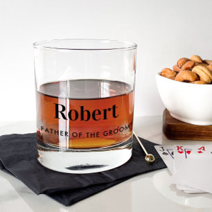 Wedding Father Of The Groom Gift Whiskey Glass