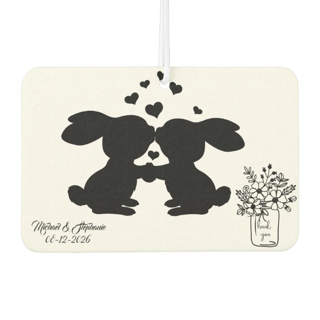 Wedding Favor Air Freshener (Front)
