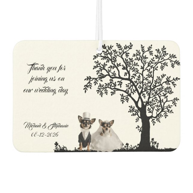 Wedding Favor  Air Freshener (Front)