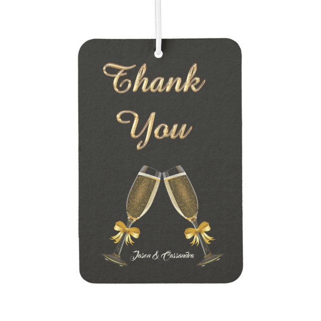 Wedding Favor Air Freshener (Front)