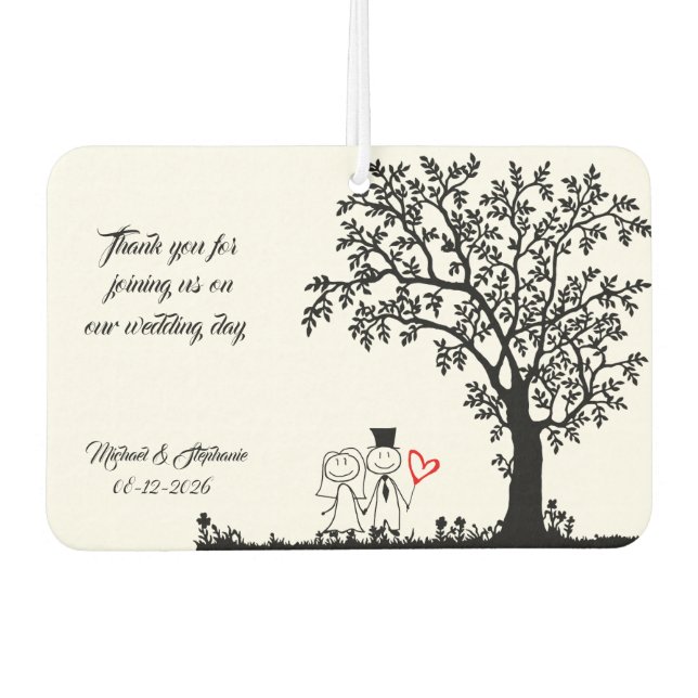 Wedding Favor  Air Freshener (Front)