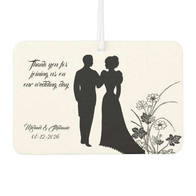 Wedding Favor Air Freshener (Front)