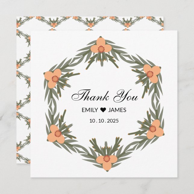 Wedding Favor Bag – Custom Name & Date for Candle  Invitation (Front/Back)