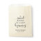 Wedding Favor Bag - Sweet Ending to New Beginning