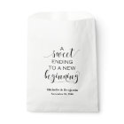 Wedding Favor Bag - Sweet Ending to New Beginning