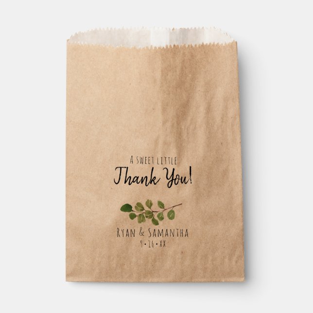 Wedding Favor Bags | A Sweet Little Thank You (Front)