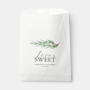 Wedding Favor Bags Love Is Sweet Rosemary