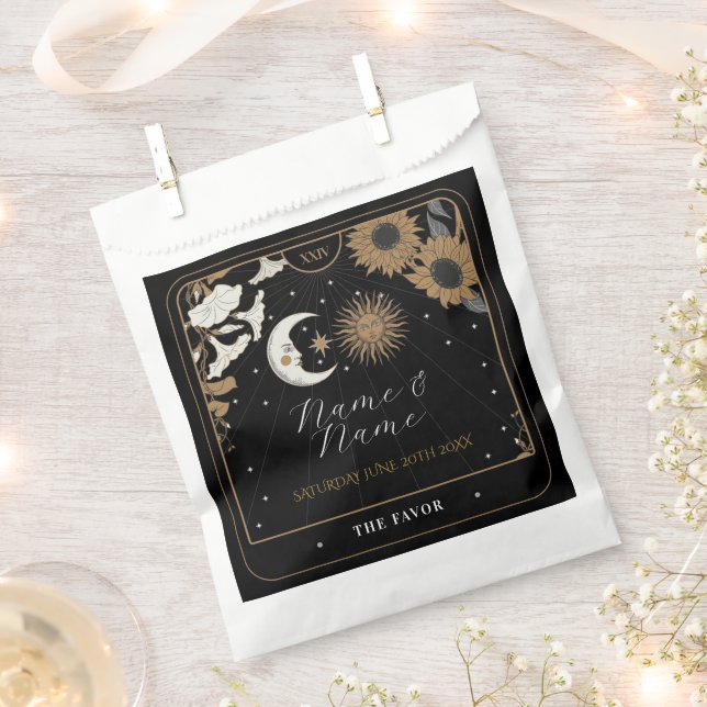 Wedding Favor Bags Tarot Cards Sun Moon (Clipped)