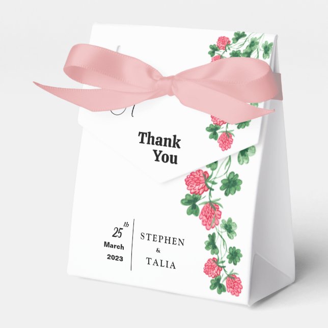 Wedding  favor box (Front Side)