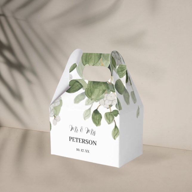 Wedding favor box botanical  (Creator Uploaded)