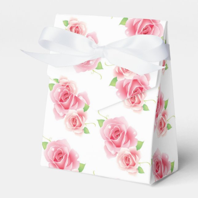 Wedding Favor Box-Flowers Favor Box (Front Side)