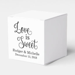 Wedding Favor Box - Love Is Sweet