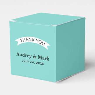 Wedding Favor Container | Aqua Blue Favor Box