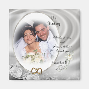 Wedding Favor diamonds photo Magnet