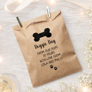 Wedding Favor Doggie Dog Treat Party Pet Adoption Bag