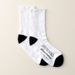 Wedding Favor Funny Dancing Feet Socks<br><div class="desc">Get your wedding guests out on the dance floor in these fun "these feet danced to love at the wedding of" socks. Personalize these souvenir keepsakes with your first names and wedding date.</div>