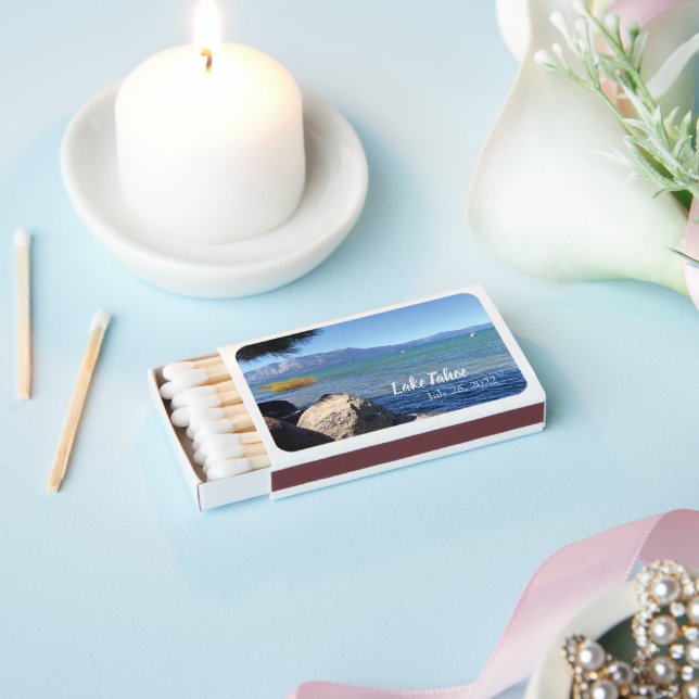 Wedding Favor Gifts Lake Tahoe Matchboxes (Insitu)