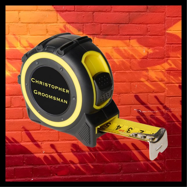 Wedding Favor Groomsman Name Gift Tool Tape Measure (Creator Uploaded)