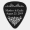 Wedding Favor Guitar Pick - Ornate Black
