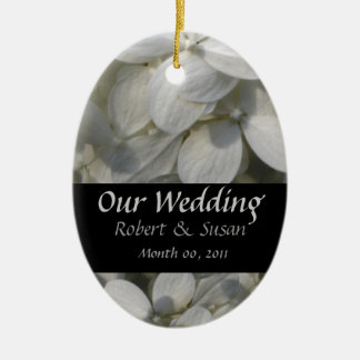 Wedding Favor Keepsake Ceramic Ornament