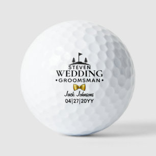 Wedding Favor Keepsake Engagement Groomsmen Golf Balls