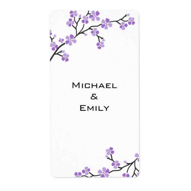 Wedding Favor Labels (Front)