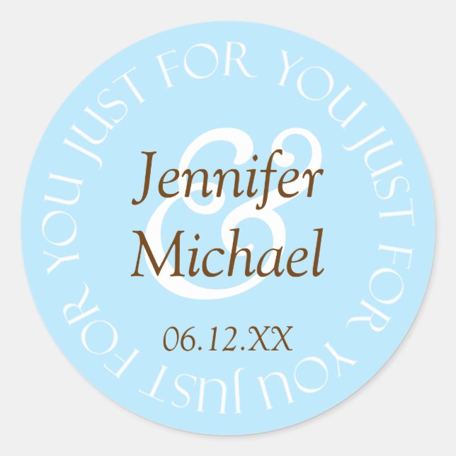 Wedding Favor Labels (Front)